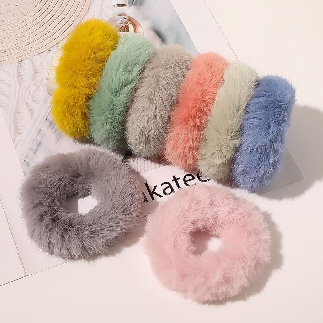 Tiaara Fluffy Soft Fur Elastic Hair Rubber Bands Tie for Kids Girls Women Multicolour (Pack of 4) MADE IN INDIA (B0D54F2XJK) Amazon Price History, Amazon Price Tracker