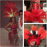 Vista 62 de 24 piezas de plumas de avestruz blanco natural de 10-12 pulgadas (25-30cm) para centros de mesa de bodas y fiestas, arreglos florales y decoración