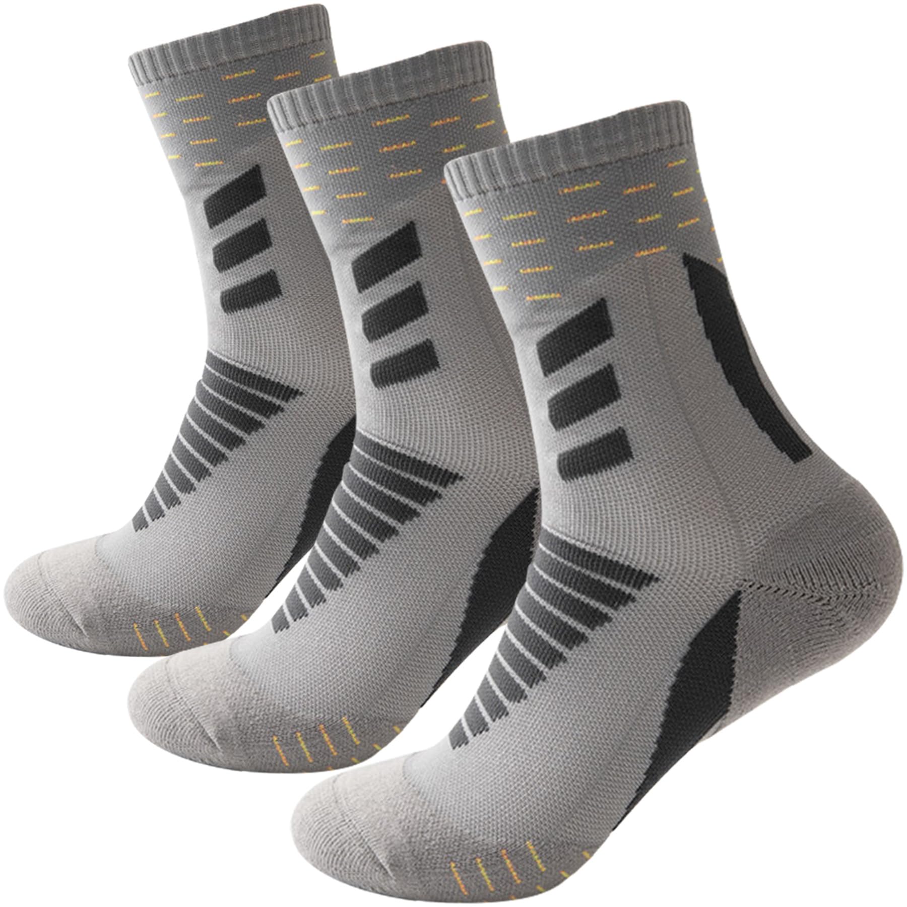 Men's Cycling Socks Sport Calf Socks Hiking Socks 3Pairs