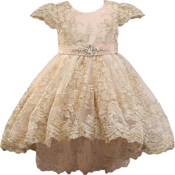 baby girl champagne dress