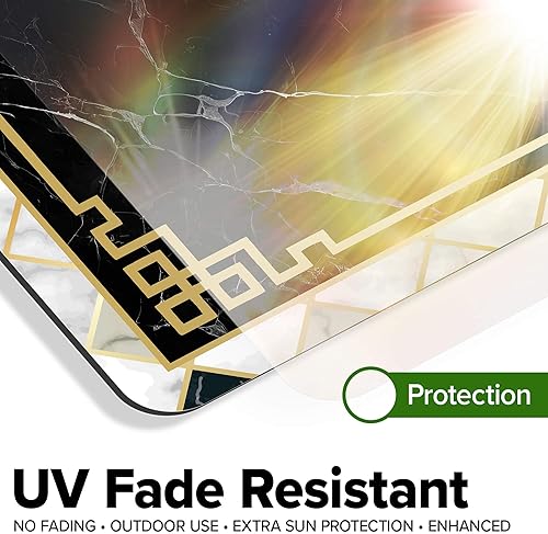 Miniatura 922 de My Sign Center - Letrero personalizado, 11 colores de fuente, 13 estilos de fuente, 4 opciones de agujero, 22 tamaños, 8 x 32 pulgadas, sin óxido,