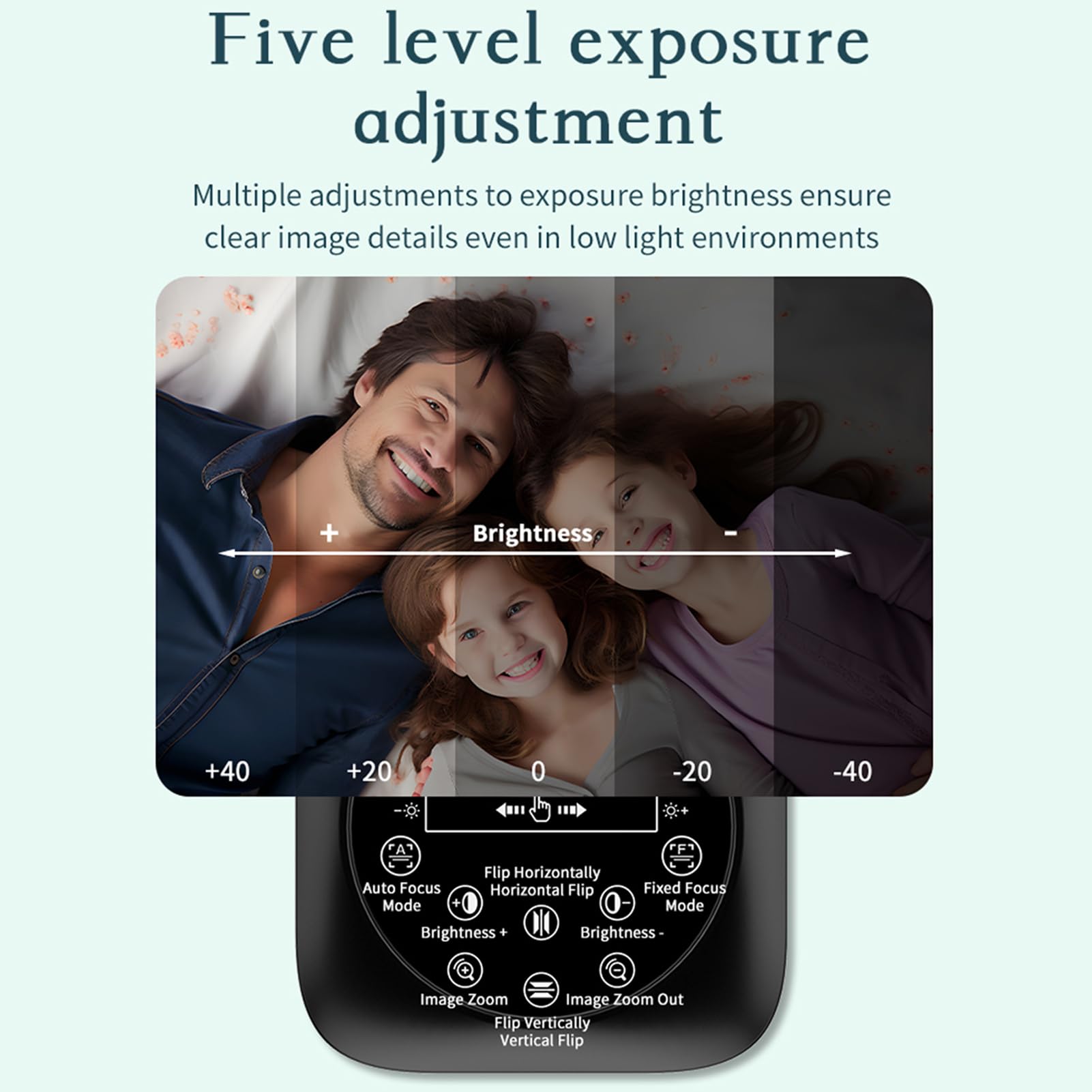 docooler Camera da Documento 4K con Autofocus, Microfono Incorporato, Luce di Riempimento a LED a Tre Livelli, Plug and Play, Ideale per L'insegnamento Online, lo Streaming Live, la