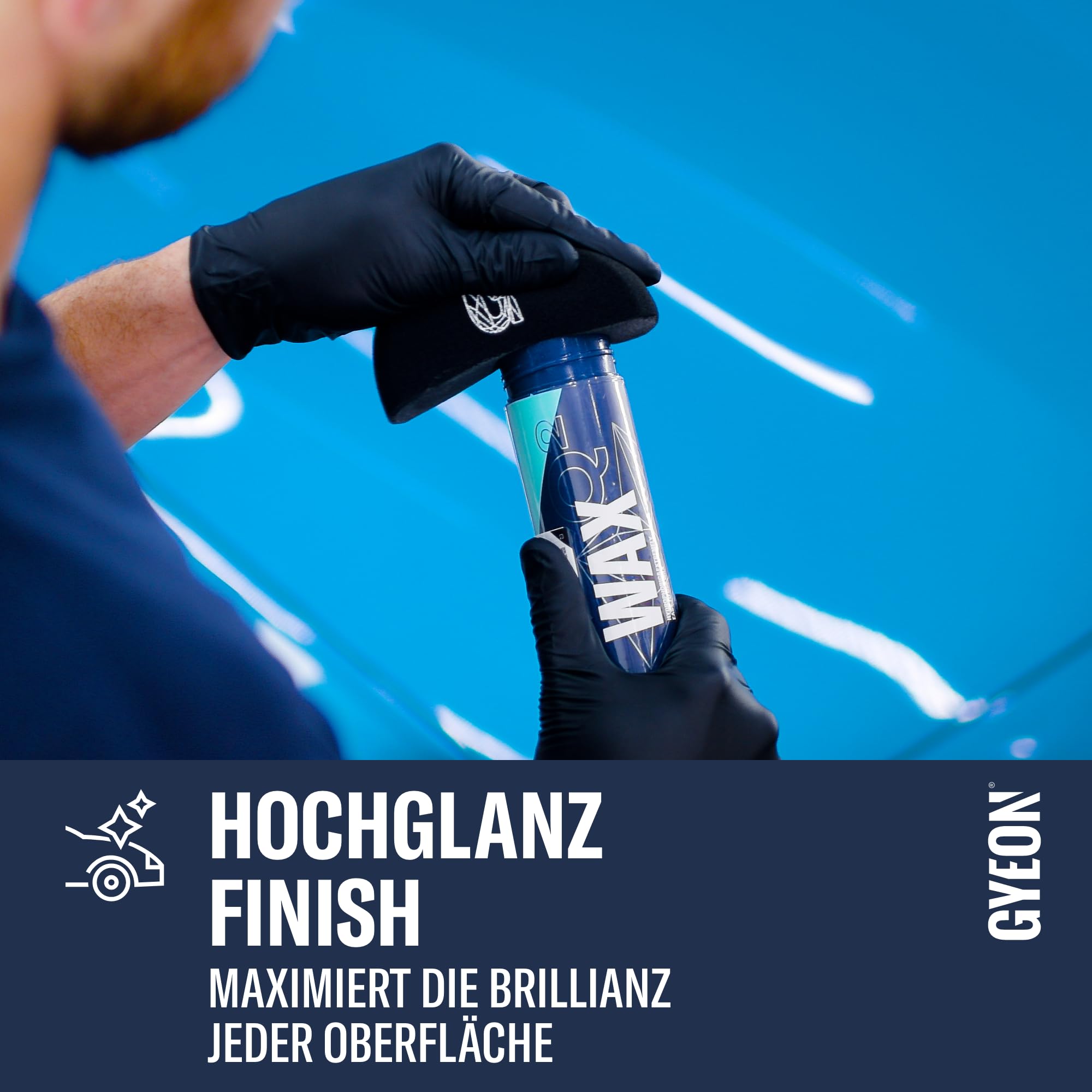Gyeon Q² Wax - Autowachs - Hochglanz Finish, langanhaltender Schutz, hydrophobe Versiegelung