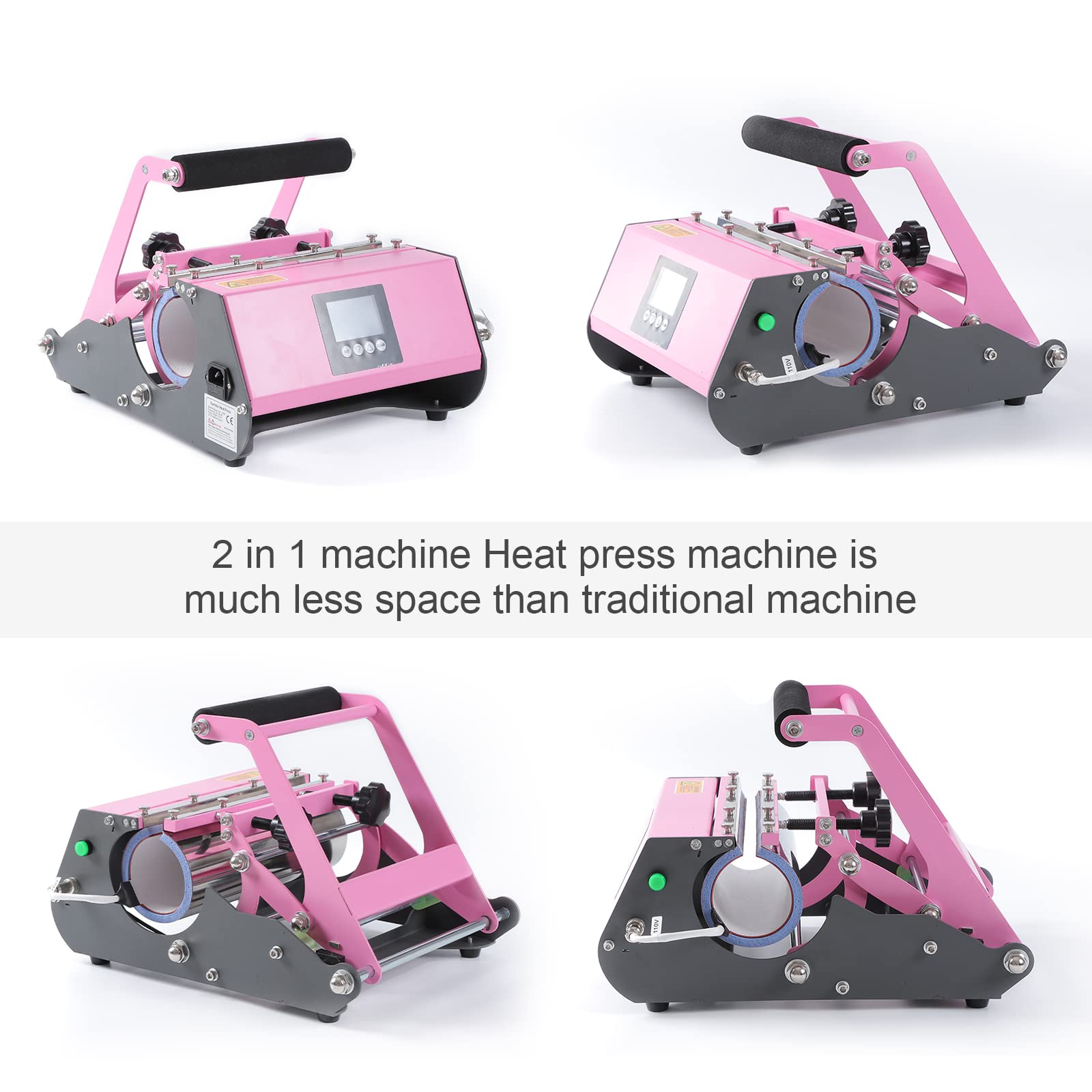 Buy Sublifun Pink Tumbler Mug Heat Press Machine 30 OZ 20 OZ 16 OZ