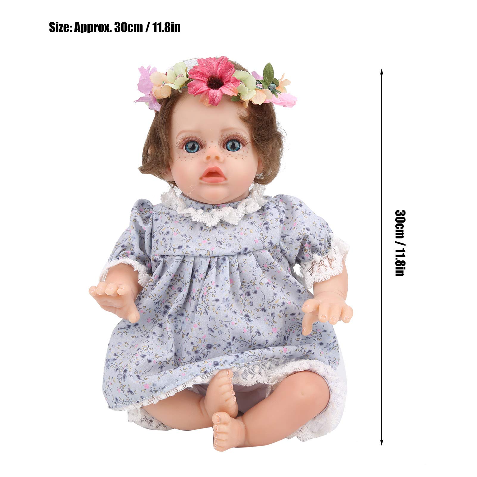 Amazon.co.jp: 女の子のためのリアルな人形-30CMミニかわいい完成した