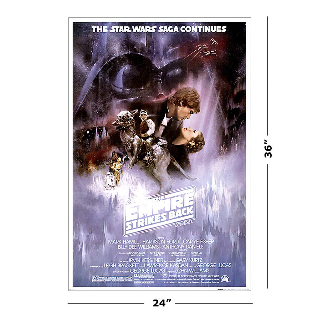 Star Wars Episode I, II, III, IV, V, VI & VII ͠7 Stück Film Poster/Kunstdruck Set (7 Regular Style Poster) (Größe: je 61 x 91,4 cm) Unframed Unframed