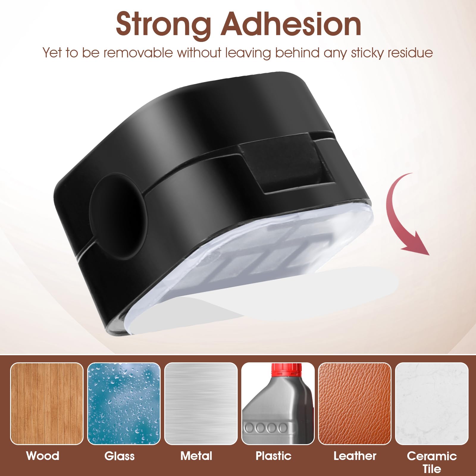 BLACK+DECKER Supporto magnetico per cavi, confezione da 6