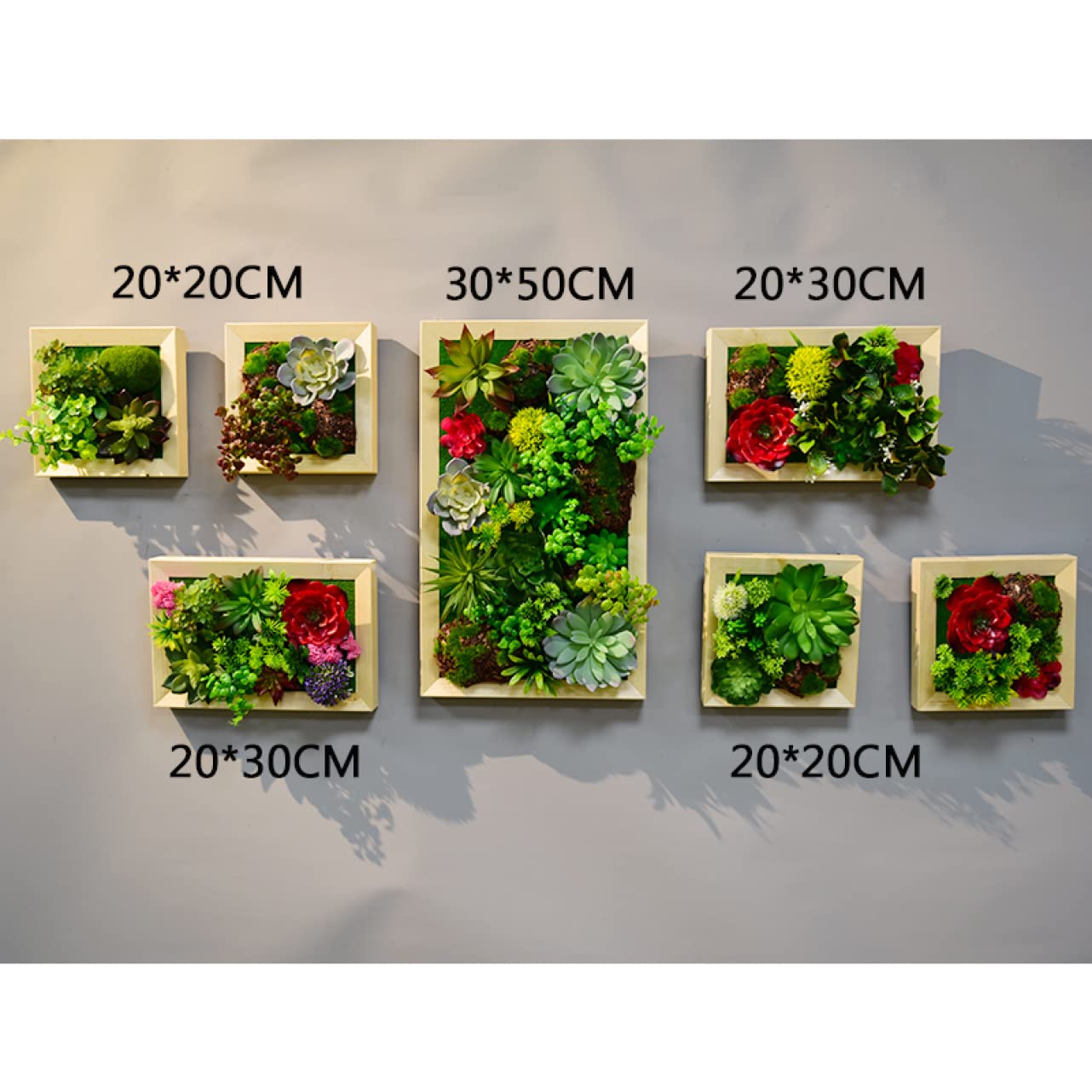 Amazon｜HGJH ウォールグリーン 壁掛け リアル 人工観葉植物 フェイク