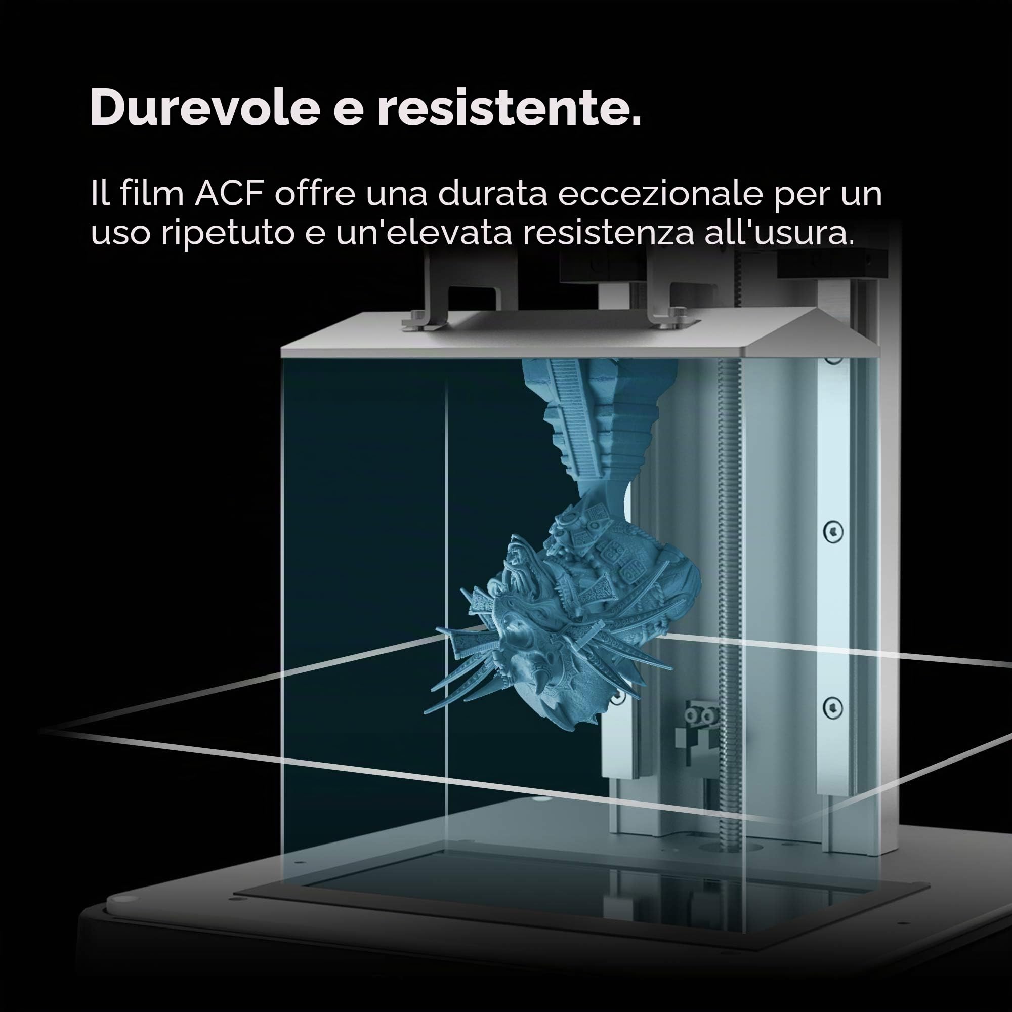 Phrozen Pellicola di Rilascio ACF per Stampanti a Resina | A4 Pellicola Separatrice per Stampante LCD | Adesione Limitata, Funzione di Separazione Migliorata - 3 Pezzi (210x290 mm)