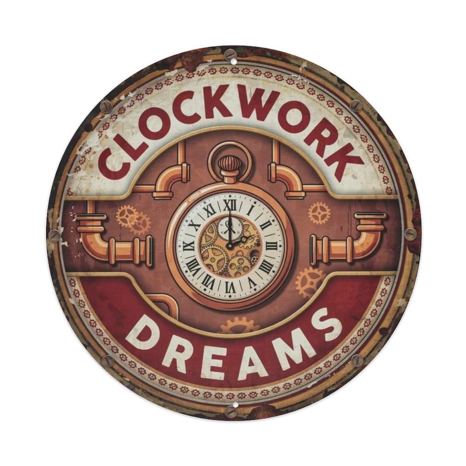 Clockwork Dreams Metal Tin Sign Plaque