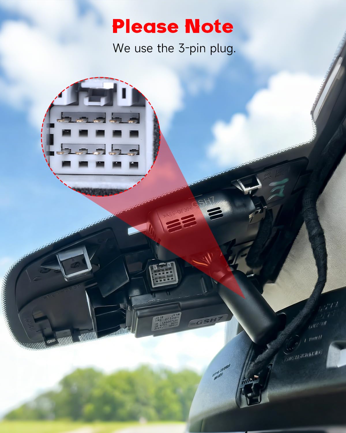 Roinvou Dashcam 4K para Mazda CX5 2019-2025 & CX-9 2020-2024, Cámara de Coche Visión Nocturna, WiFi, G-Sensor, Supercondensador, Instalación Plug & Play en Sensor de Lluvia, Incluye Tarjeta SD 64GB