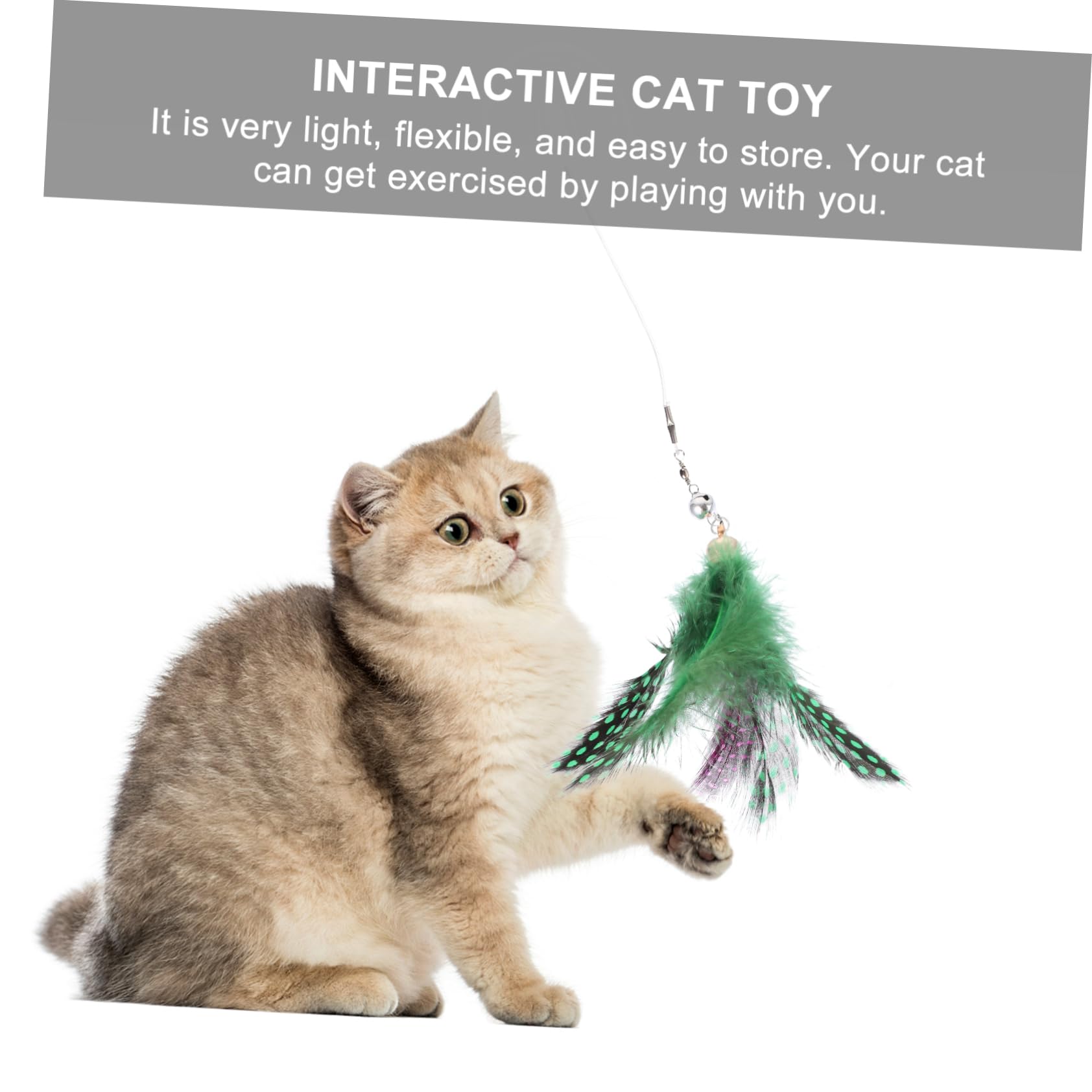 POPETPOP Lot de Jouets Interactifs pour Chat Bâtonnets Et Jouets pour Lexercice