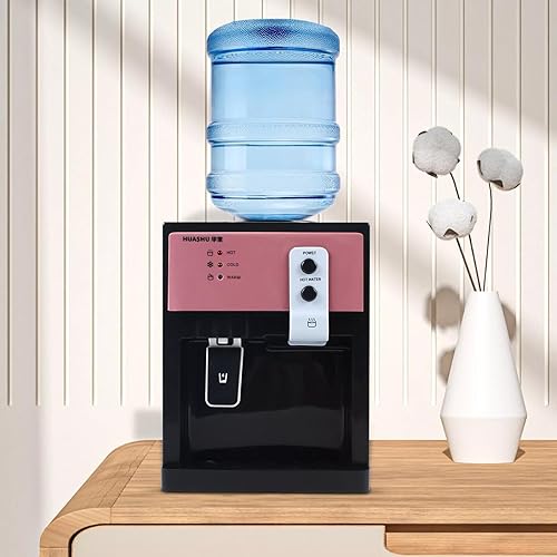 Miniatura 6 de Dispensador de enfriador de agua de escritorio de 5 galones, dispensador de agua calientefría, enfriador de agua de carga superior con función