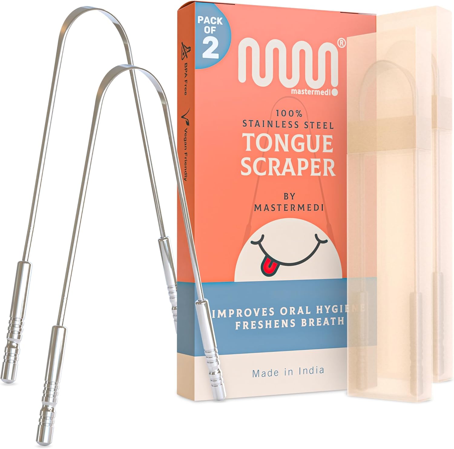 stainless steel tongue scraper