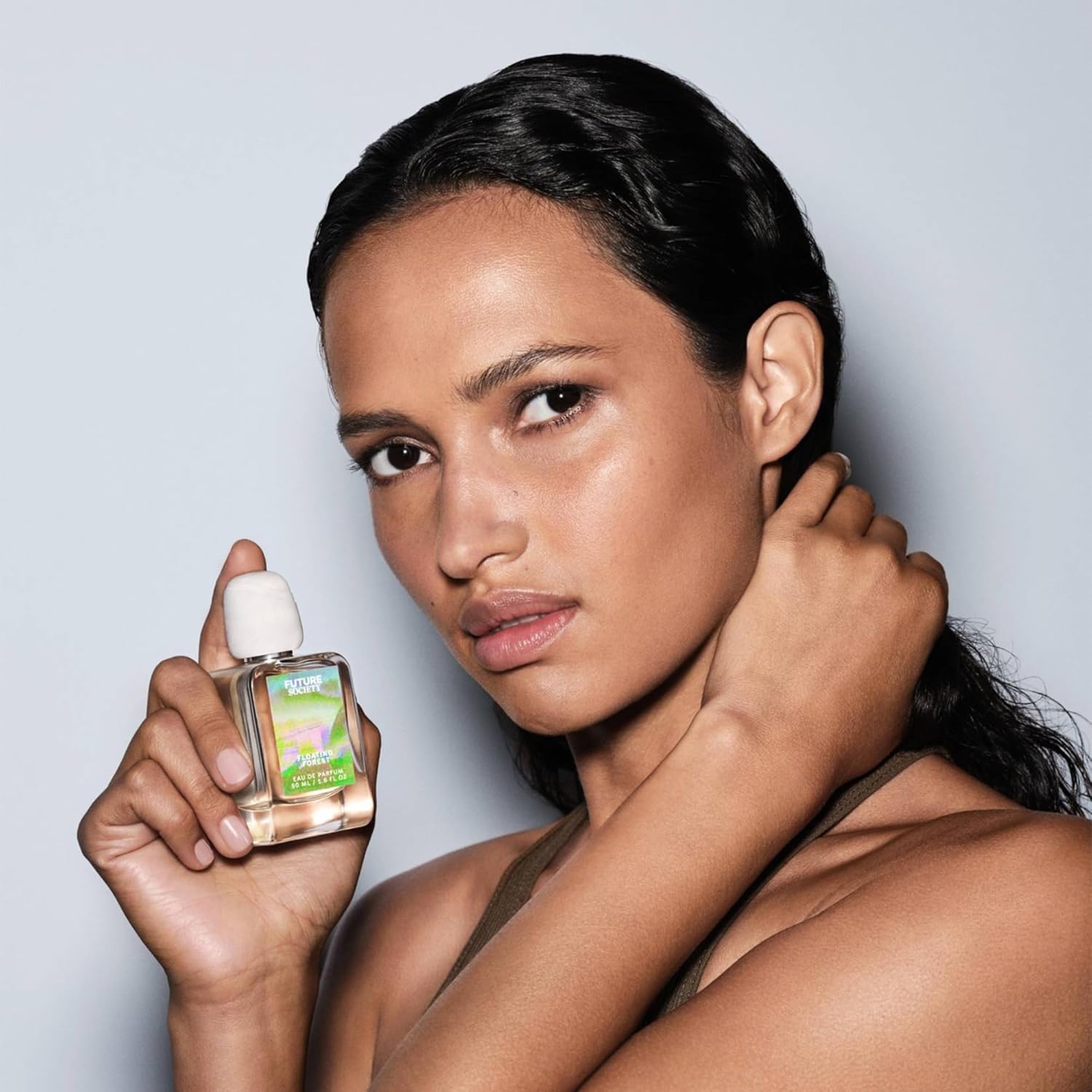 Future Society Floating Forest Perfume - Rich Aquatic Floral Eau de Parfum with Notes of Bergamot, Freesia, Rose & Musk - Luxury Perfume Inspired by Rainforests - Modern Unisex Fragrance - 50ml