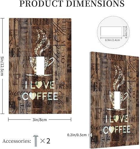 Miniatura 5 de Highland Cow Farmhouse - Cubierta para interruptor de luz de palanca individual, placa de pared decorativa de 1 cuadrilla, placa frontal eléctrica