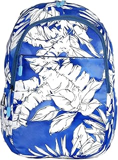 فورس شنطة ظهر للجنسين | نمط زهور ازرق اصدار جديد 2024 لاب توب 15.6 انش مقاومة للماء بنسبة 100% مبطنة بالفوم حقائب للنساء والرجال وطلاب المدارس الجامعية 44 × 30 18 سم FNE031