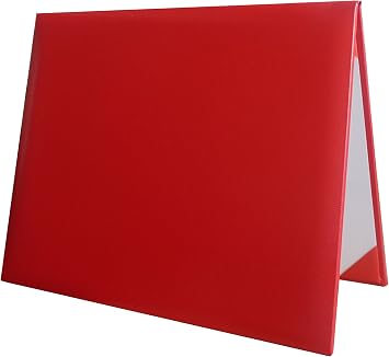 Diploma Cover Holoder Smooth 7x9 Certificate Cover Grad Days Red