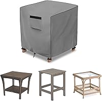 Vista 11 de okcool Funda para mesa de centro para exteriores, impermeable, rectangular, para mesa auxiliar pequeña, 48 x 28 x 16 pulgadas, fundas rectangulares