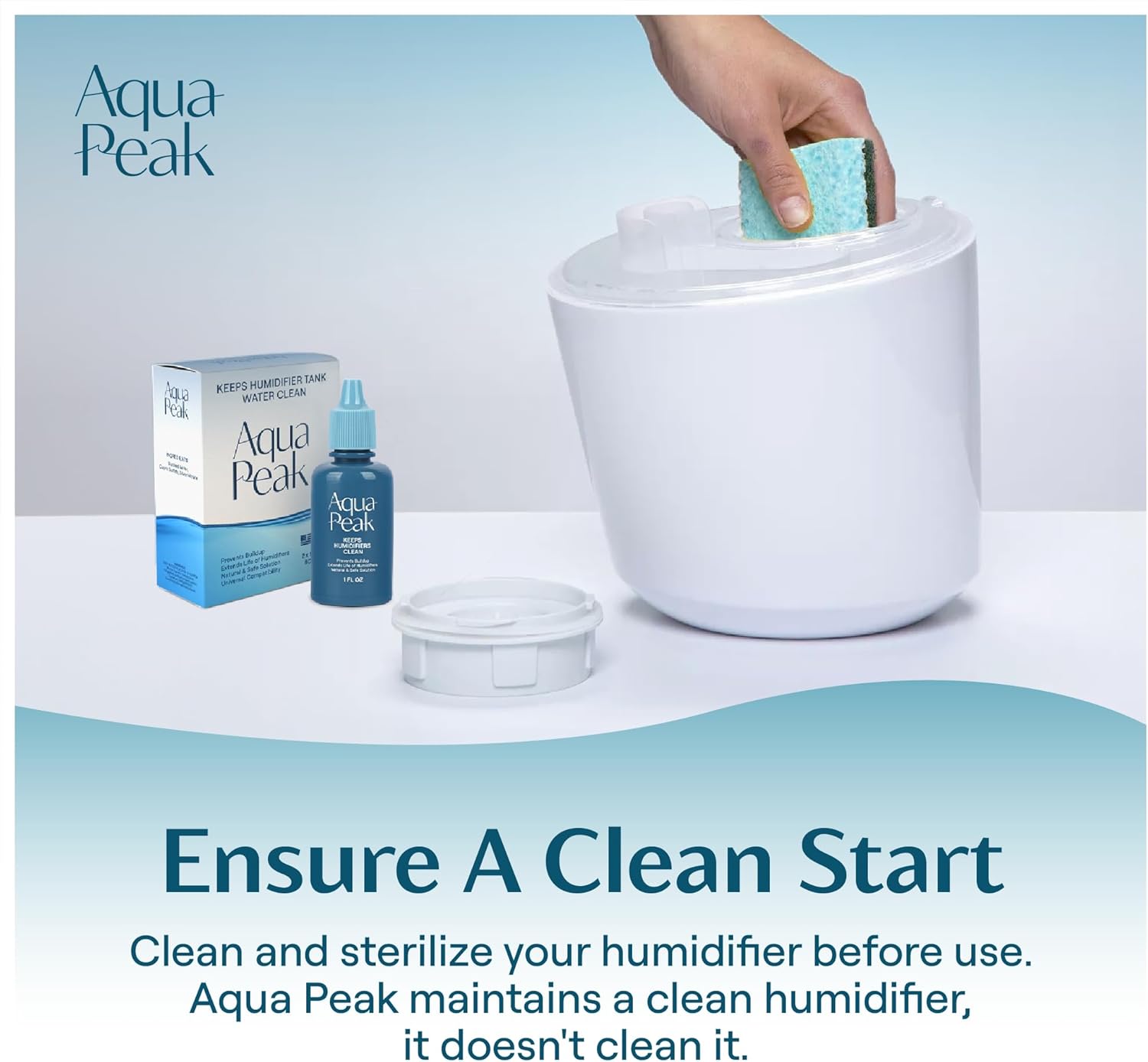 [2-Pack] Humidifier Drops for a Clean Tank - 400+ Uses - Food Grade Humidifier Cleaner - Slows Residue Accumulation and Scaling - Made in USA - Humidifier Water Treatment Cleaning Solution