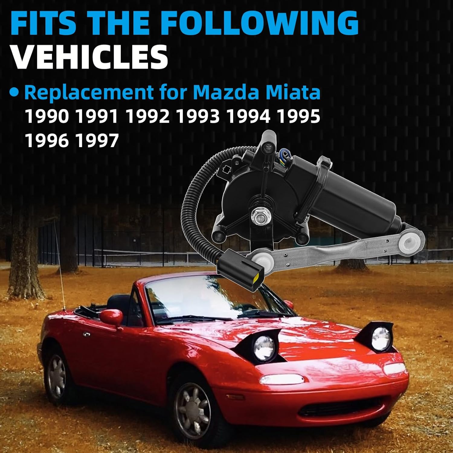 Passenger Right NA Headlight Motor Compatible with Mazda Miata 1990 1991 1992 1993 1994 1995 1996 1997,NA01-51-SAX,NA0151SAX