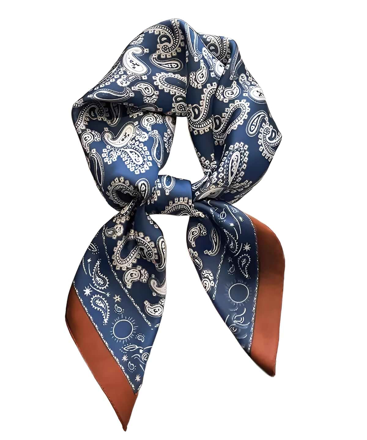 Hworto Head Bandanas Scarf for Women Silk Satin Hair Scarf Lightweight Vintage Fashion Square Neck Scarves Gift