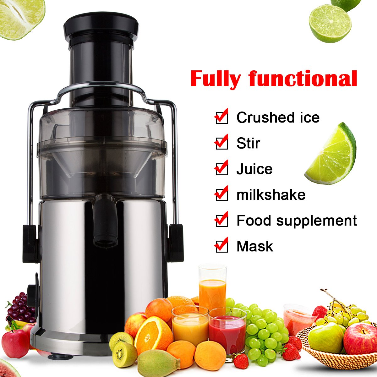 Juice Extractor, Citrus Juicer Centrifugal Juicer Electric Juicer