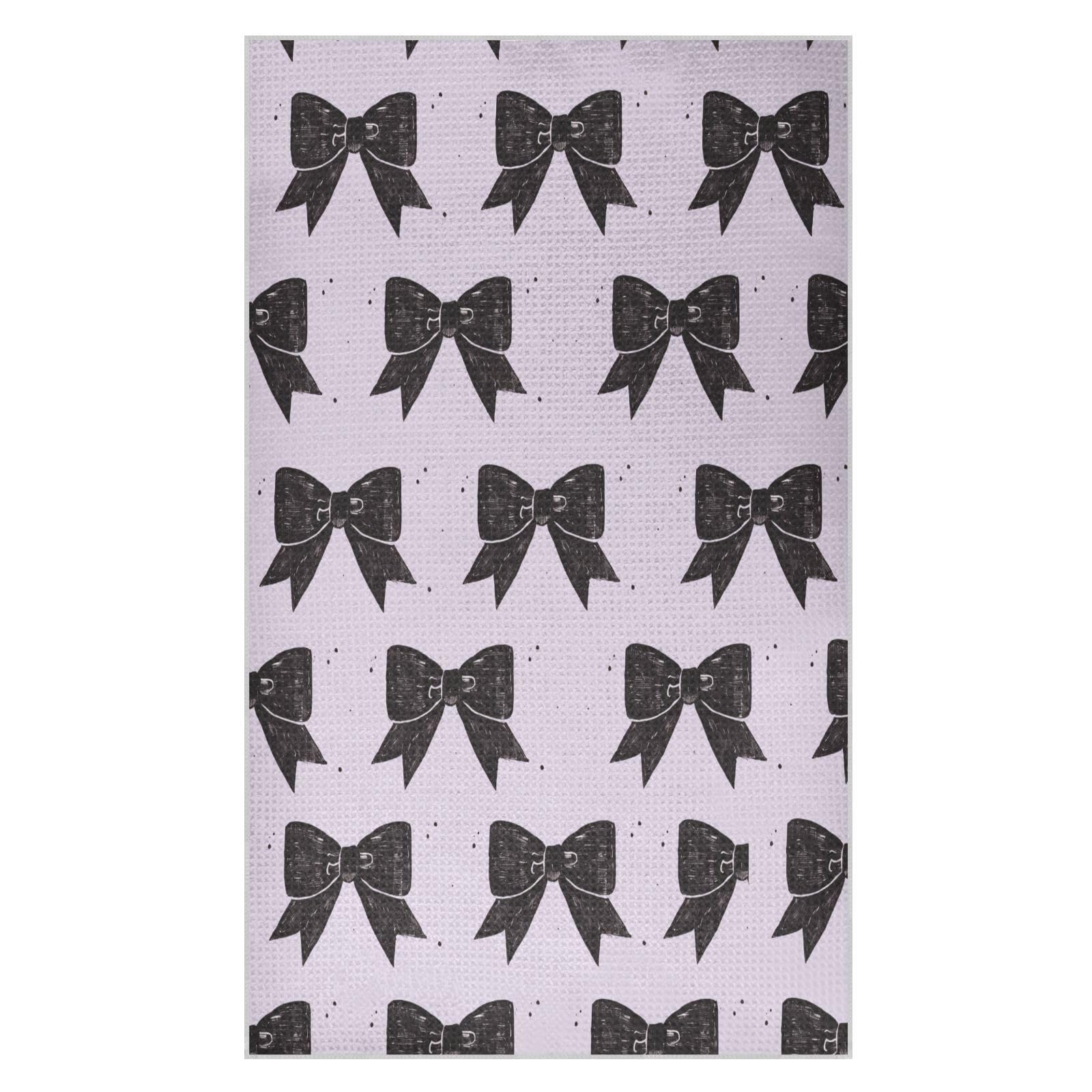 JiangGgen Bows Kitchen Towel 1-Pack Soft Absorbent Dish Towel