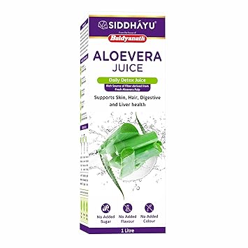 Baidyanath Aloe Vera juice with Pulp, All Natural tonic for Immunity, Better digestion and Glowing Skin, 1000 ml