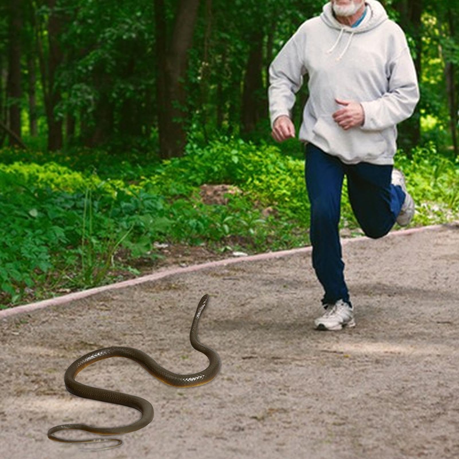 Gioco a serpente con corda e clip, realistico giocattolo a serpente finto su una corda per bambini, adulti e adolescenti, giocattolo da golf, G