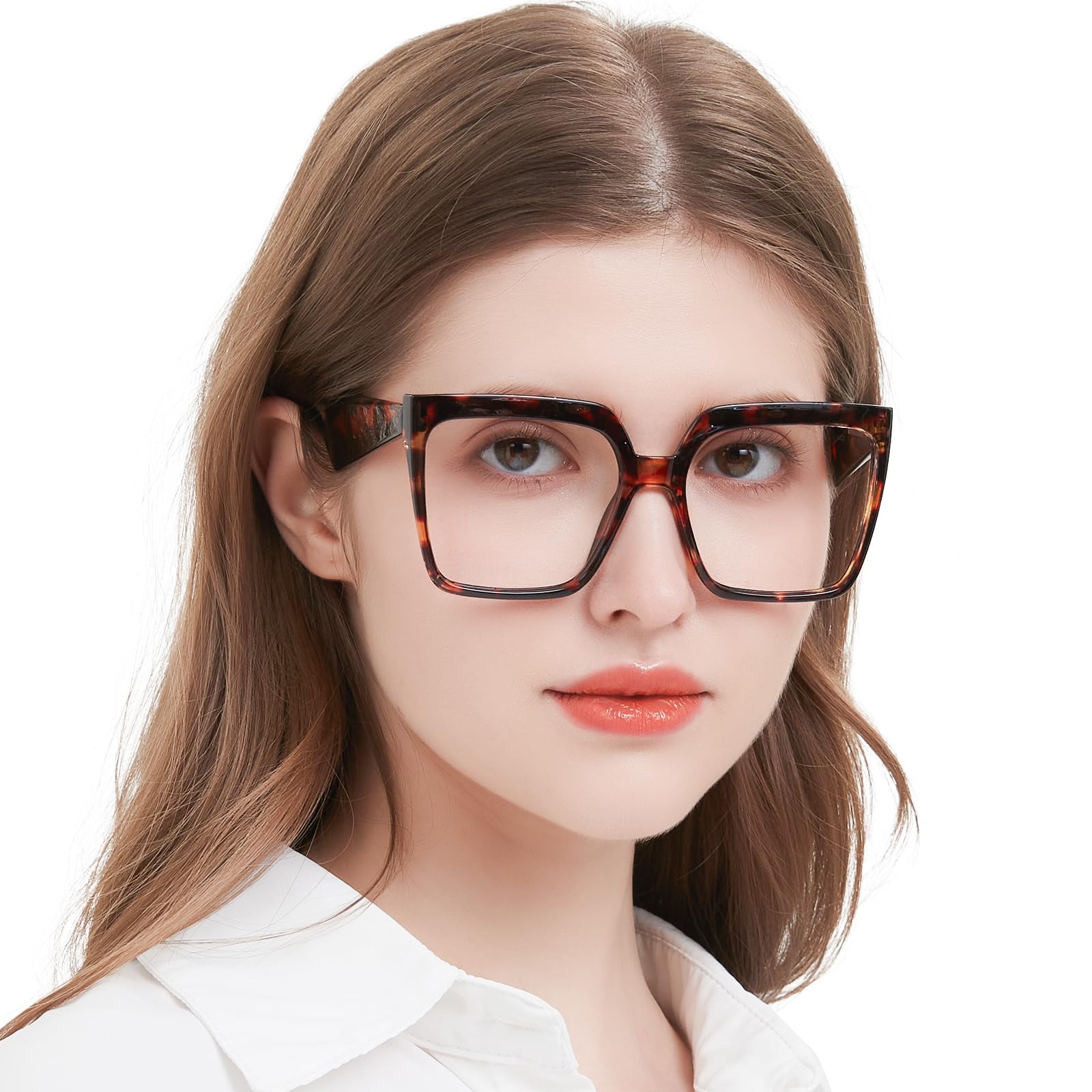 MARE AZZURO Oversized Reading Glasses Women Fashion Readers with Spring Hinge1.0 1.5 2.0 2.5 3.0 3.5 4.0