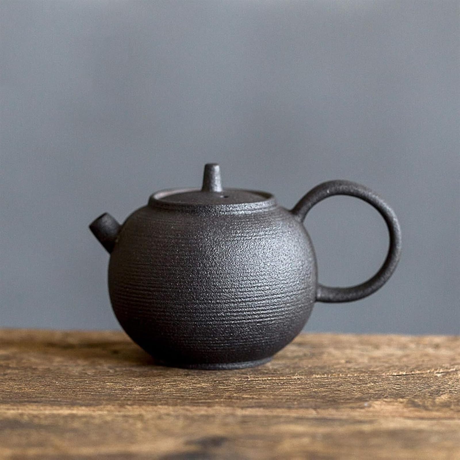 Tetera Para Cocina Tetera De Cerámica, Juego Té Porcelana Kung Fu Y Muebles for El Hogar, Picnic Al Aire Libre, Hotel Negocios Para Los Amantes Del Té(Black)
