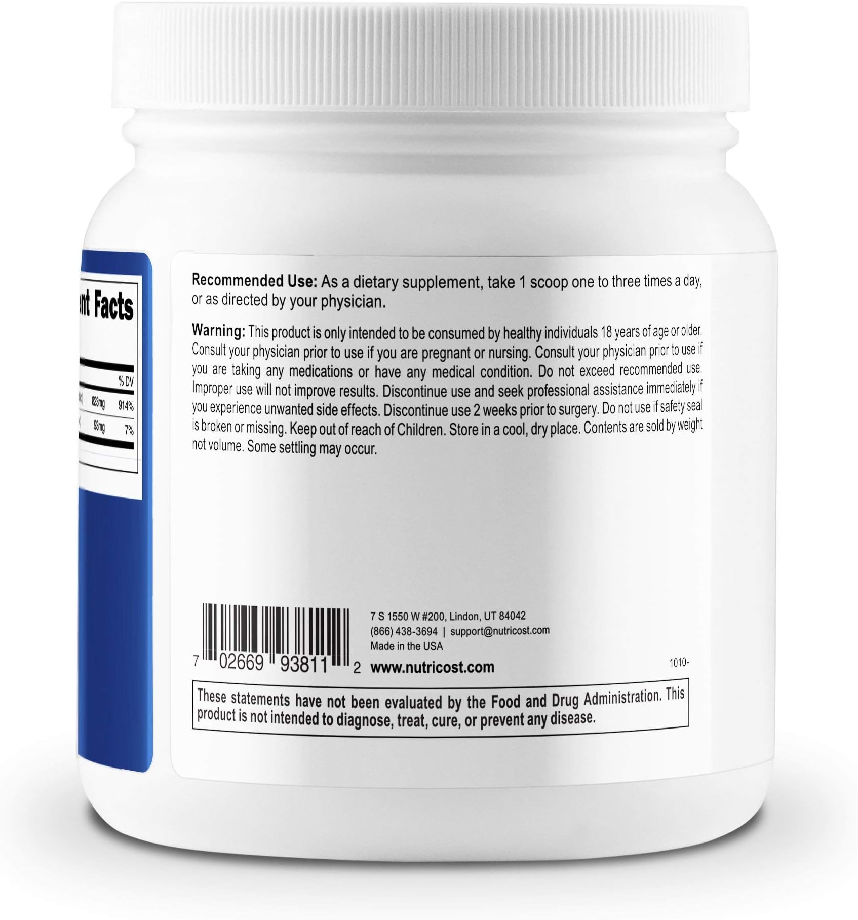 Nutricost Calcium Ascorbate 500G