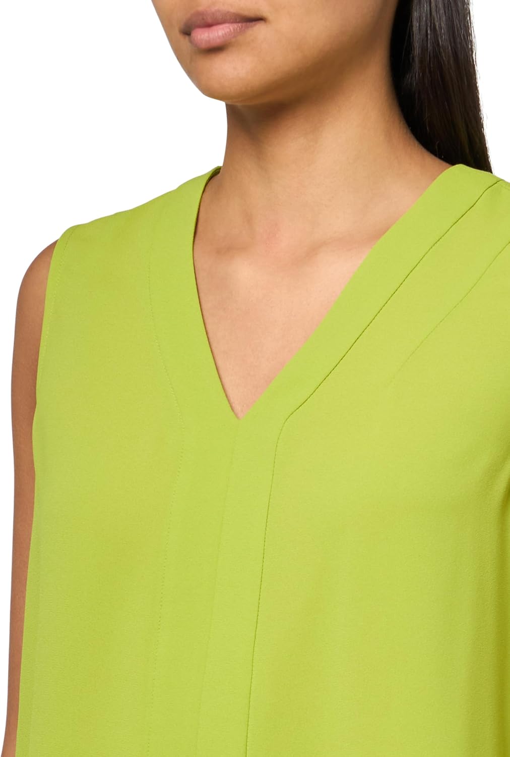 Kasper Womens V Neck Sleeveless Blouse - Image 3