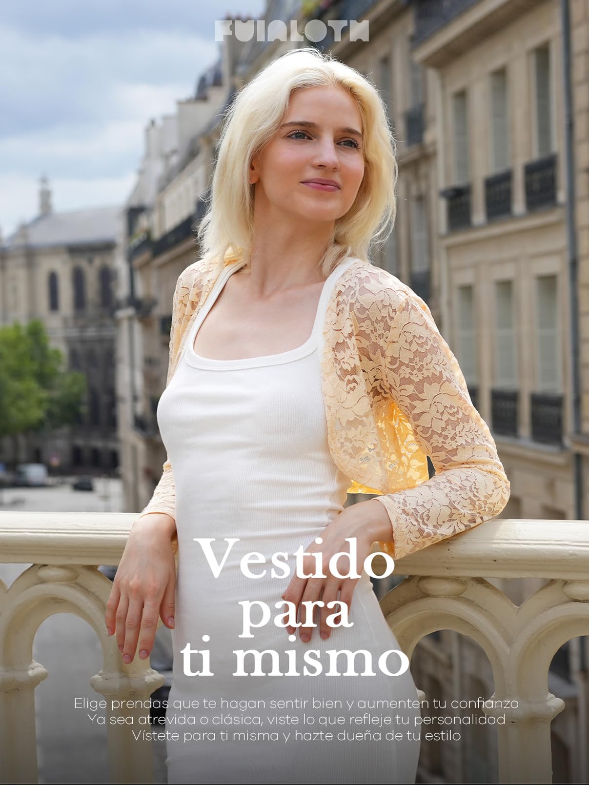 fuinloth Bolero Encaje Mujer Shrug Elegante para Fiestas Bodas Verano Toreras