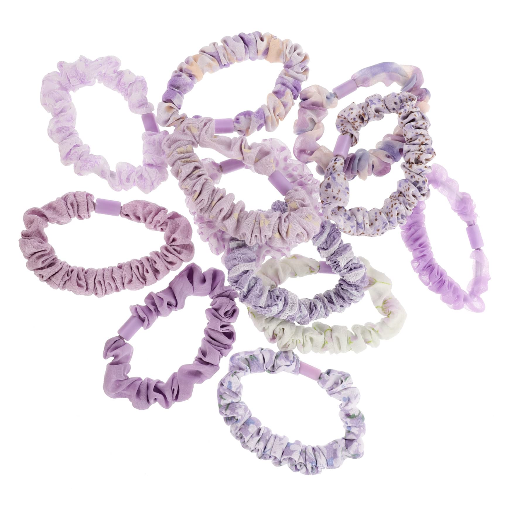 Healeved 60piezas Coleteros De Mujer Accesorios De Pelo Elásticos Scrunchies De Floral Perfectos Para Niñas y Ocasiones Especiales