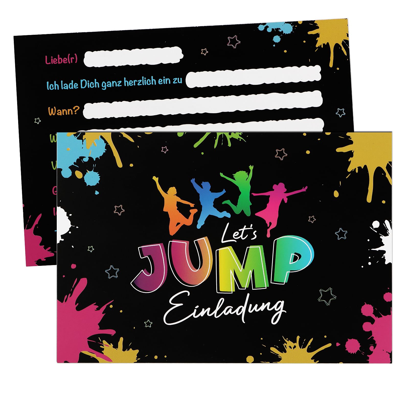 Einladungskarten Kindergeburtstag Jump Party IFBJG einladungskarten-kindergeburtstag-jump-party-ifbjg
