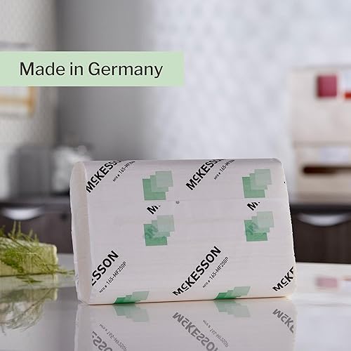 Miniatura 5 de McKesson Toallas de papel multipliegue premium para baño o cocina, papel de mano blanco de 1 capa hecha de fibra sostenible, 250 toallas, 16