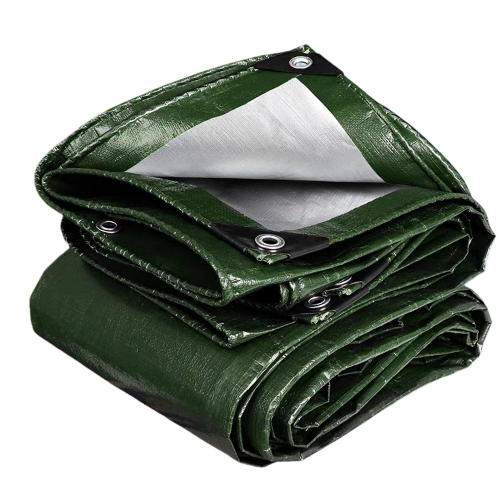 Bâche De Protection Imperméable Bâche De Protection 80 G/m² Verte - Tissu Polyéthylène, Coupe-vent, Résistante Aux UV Bâche Jardin Remorque