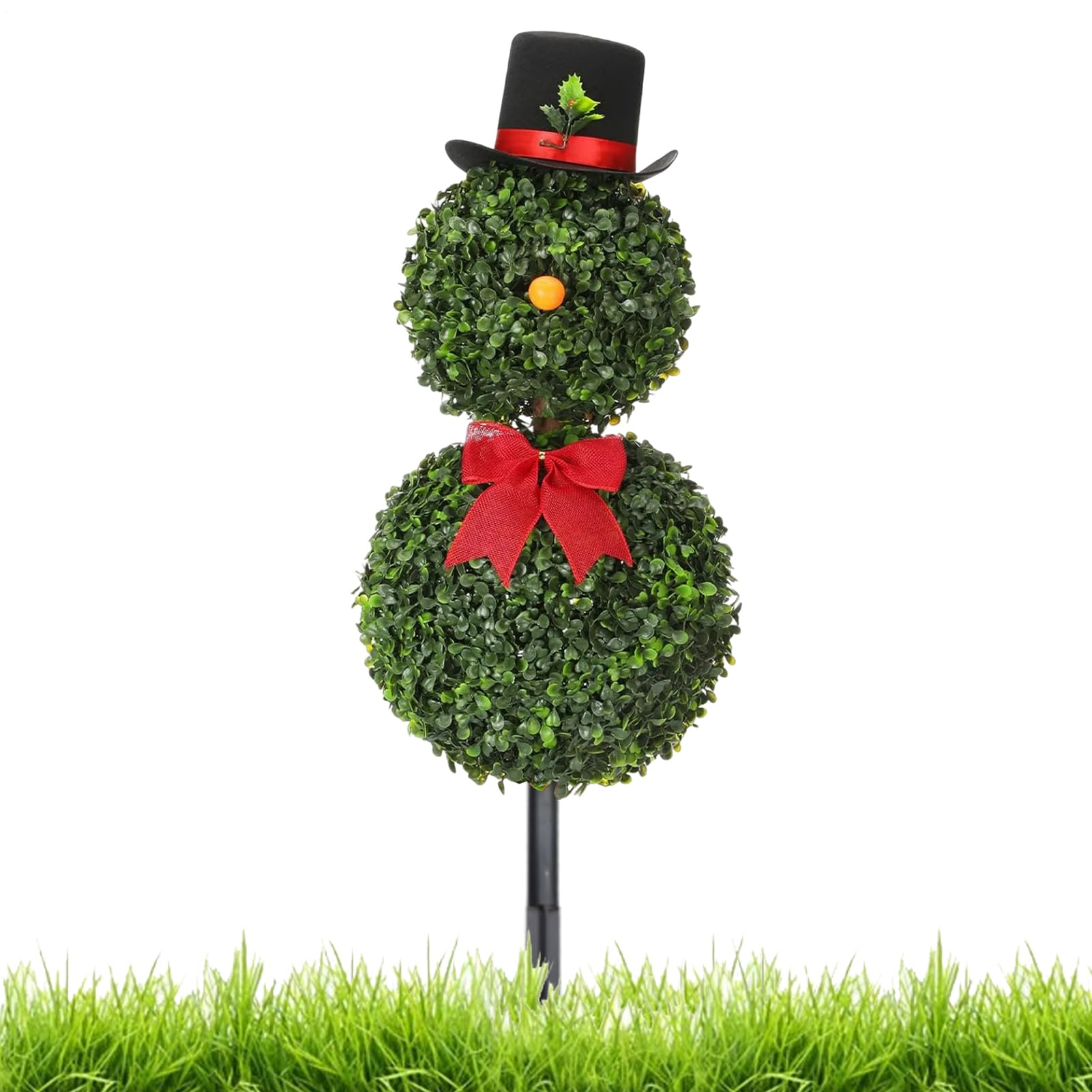 Árbol de Navidad con maceta de 80 cm que ahorra espacio y decora tu jardín