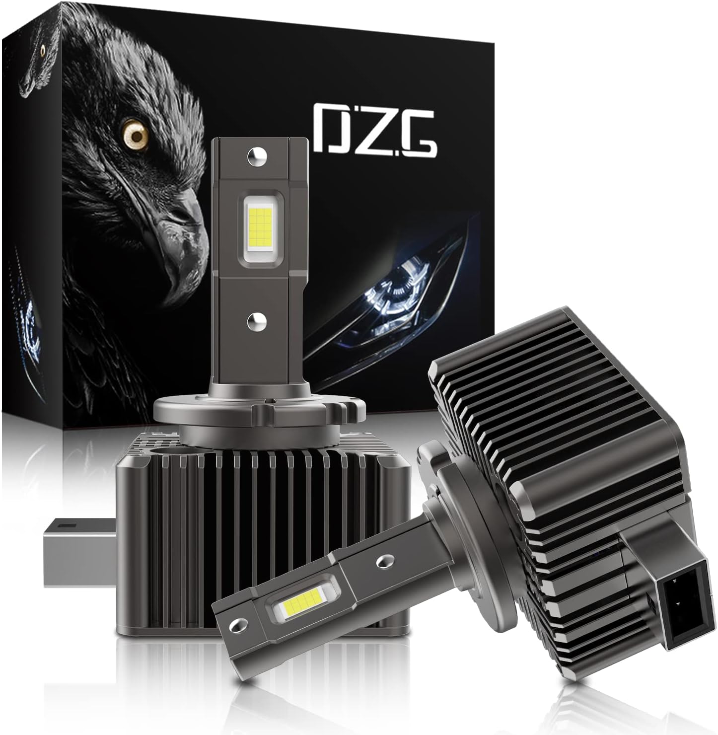 D1S 6000K LED Headlight Bulb 70W 12000LM Plug N Play to Xenon Ballasts