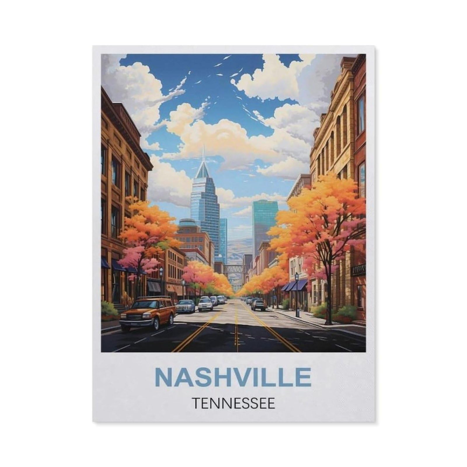 Metal Signs，Nashville Tennessee(30x40cm）