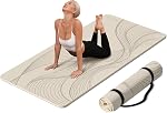 Grand tapis de yoga-72.00x36.00 x0.4.00 Largeur supplémentaire & Mat d'exercice épais, confortable, non glissant fonctionne bien sur tout le plancher pour stretching,Yoga Studio,Gym ou Home Workouts