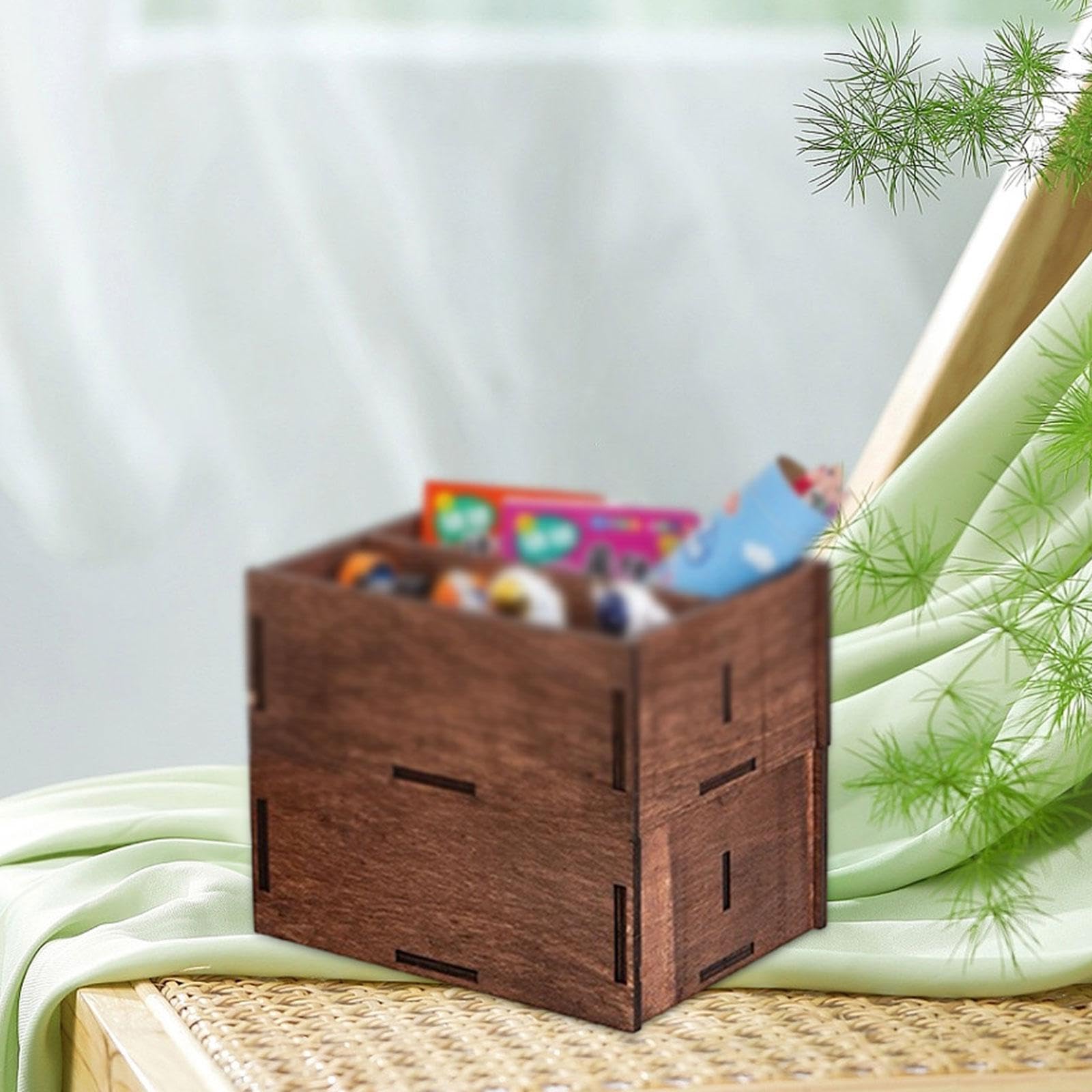 BNF®Desk Organizer Portable Remote Control Holder for Office Living Room Dresser 2 Layers No Handle|Home & Garden|Household Supplies & Cleaning|Home Organization|Storage Boxes 4