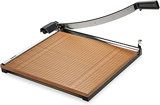 X-ACTO Square Commercial Grade Wood Base Guillotine Trimmer, 15 Sheets, 18" Cut Length, 18 X 18