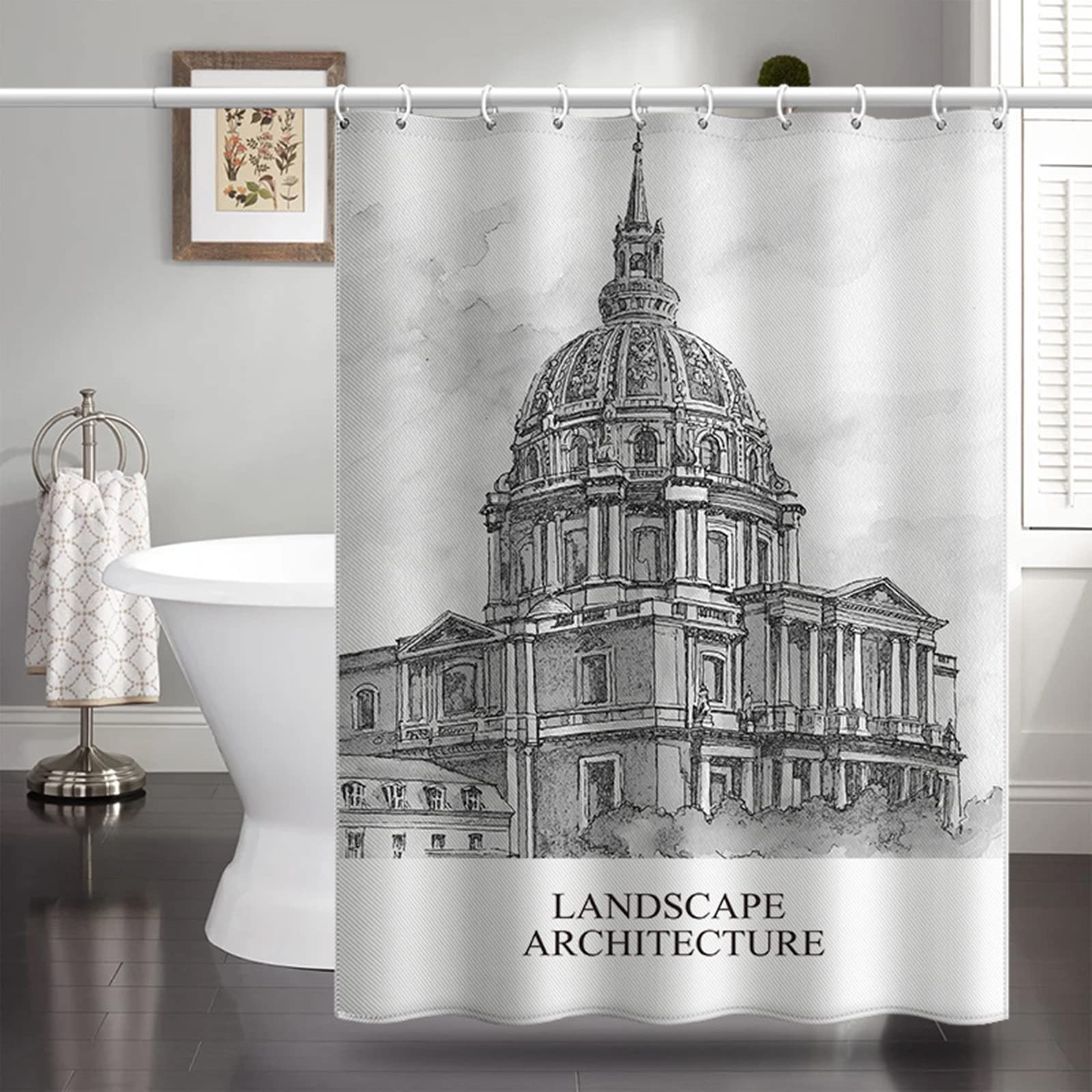 Eviter les moisissures avec le rideau de douche polyester KnSam 200x200