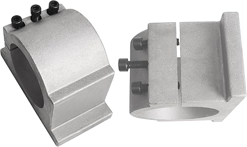 Miniatura 8 de RATTMMOTOR Soporte de montaje de abrazadera de motor de husillo CNC de 3.937 in con 3 tornillos para CNC Router grabado fresado husillo motor