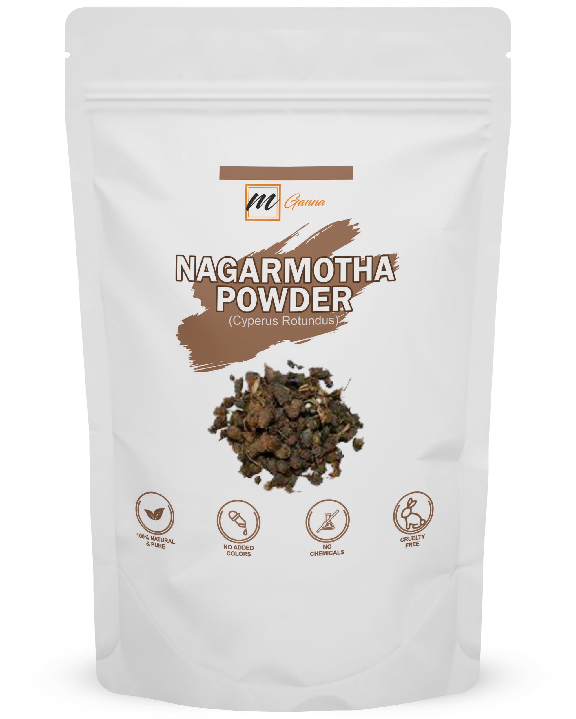 100% Natural Nagarmotha/Cyperus Rotundus Powder for Glowing Soft Skin, Smooth Hair and for Body Strength 0.5 LBS / 227 GMS