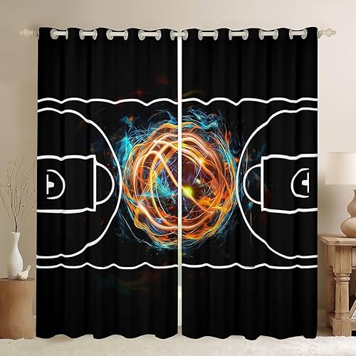 Miniatura 15 de Castle Fairy Cortina musical rústica para ventana, con impresión de instrumentos de bajo y guitarra, para decoración de dormitorio, cortinas de