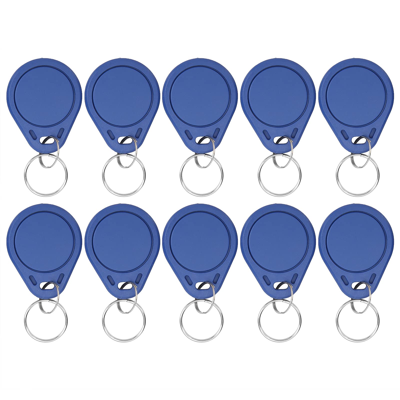 Aramox T5577 Rewritable Key Fob 10 Pack ABS 125kHz Proximity Key Tag 2 to 10cm Reading Range for Access Control Hotel Door Locks Employee Attendance and Parking Systems